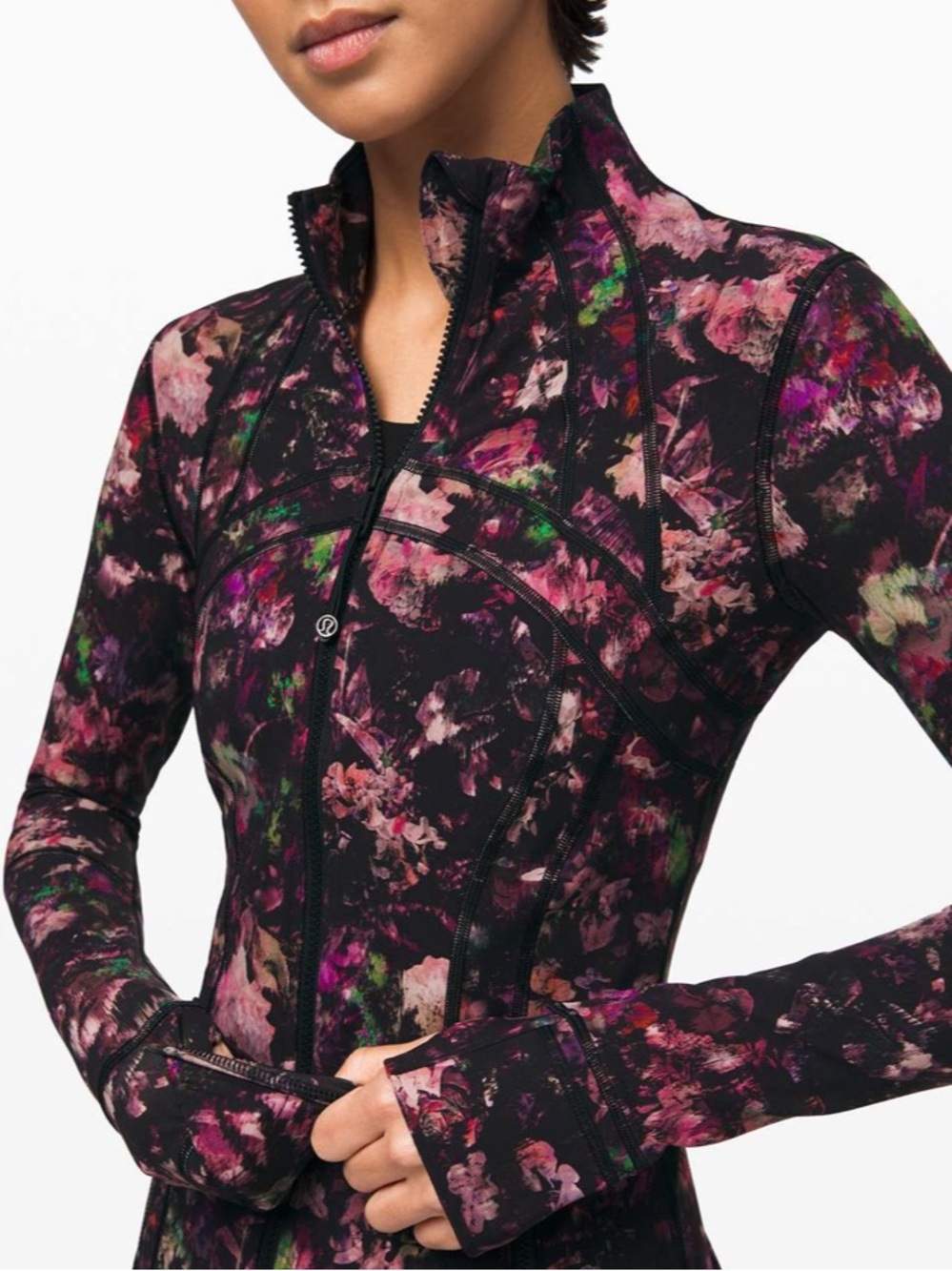 Lululemon Define Jacket Luxtreme Floral Illusion Antique White Multi 6